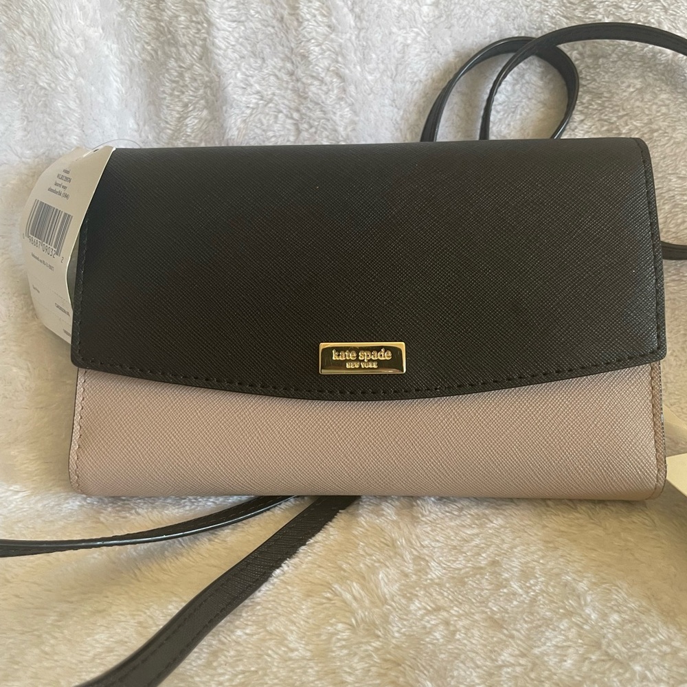 Kate Spade Black and Tan Crossbody Bag